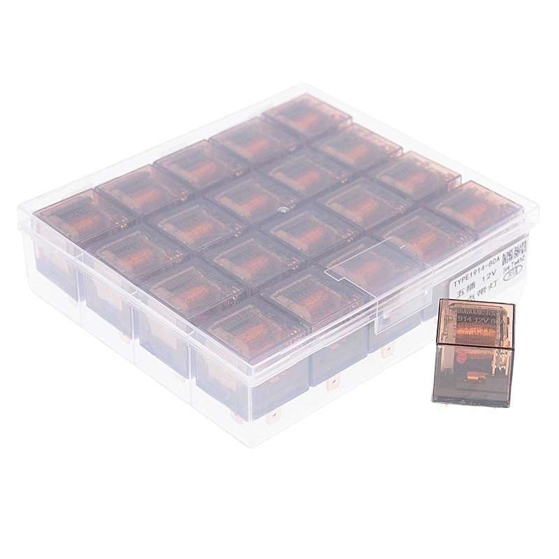 5 PCS 100A Automotive Relay With Indicator Light(12V 5 Plug 100A)