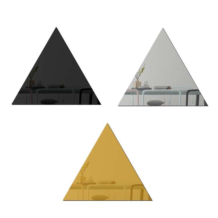Ym300 16 PCS / Set Home Personal Wall Stickers DIY Acrylic Wall Decorative Mirror(Hexagon Gold)