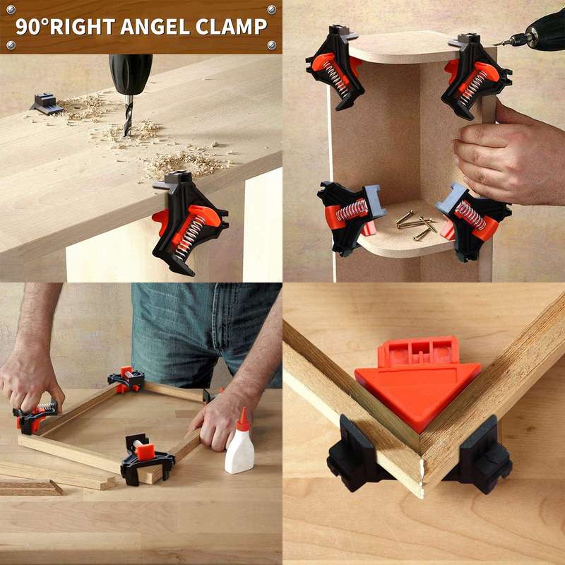 4 PCS/Set 90 Degree Woodworking Right Angle Clip(OPP Bag)
