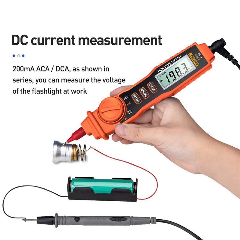 ANENG A3002 Multi-Function Pen-Type High-Precision Smart Multimeter(Orange)