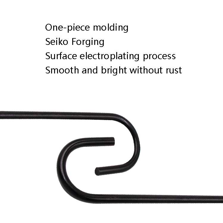 8 PCS S-Type Brake Pump Hanging Hook(Black)