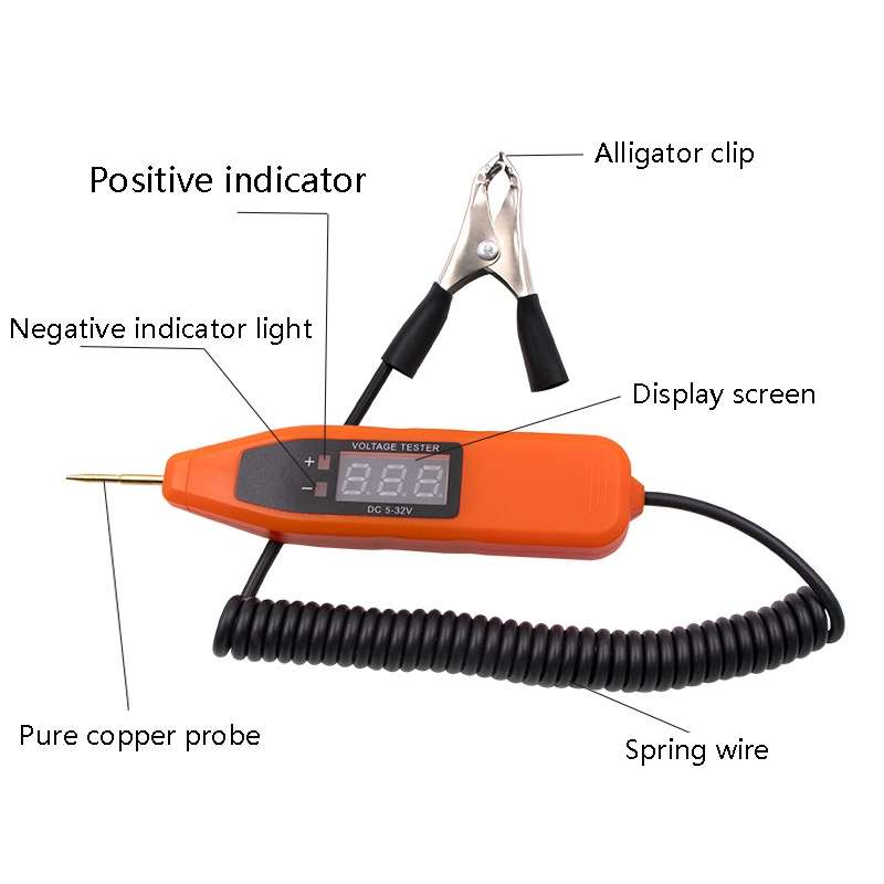 Auto Repair LCD Test Pen Car Circuit Repair Tool(Black)