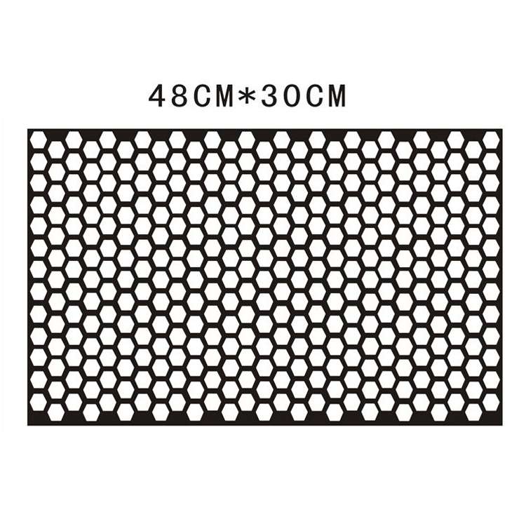 5 PCS Car Honeycomb Tail Lamp Film Universal Personality Modified Light Film Sticker(Bright Black)