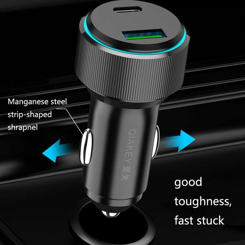 QIAKEY TM330 Dual Port Fast Charge Car Charger