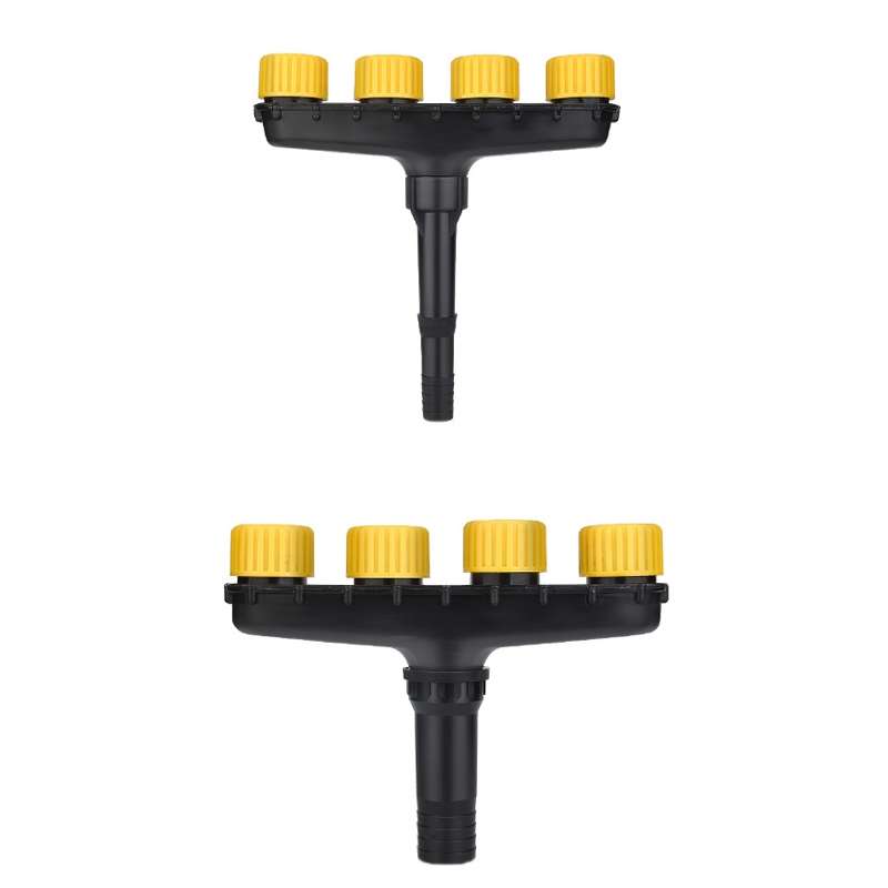 DKSSQ Gardening Watering Sprinkler Nozzle, Specification: 4 Head With 1.5 inch Interface