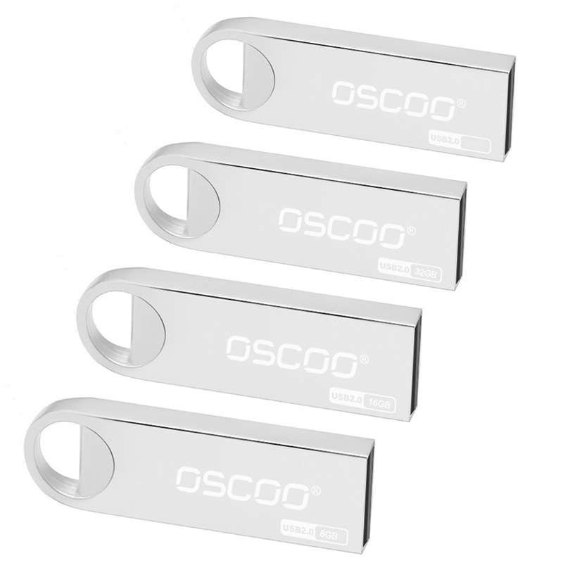 OSCOO 002U-2 USB 2.0 Metal Mini U Disk, Capacity: 16GB