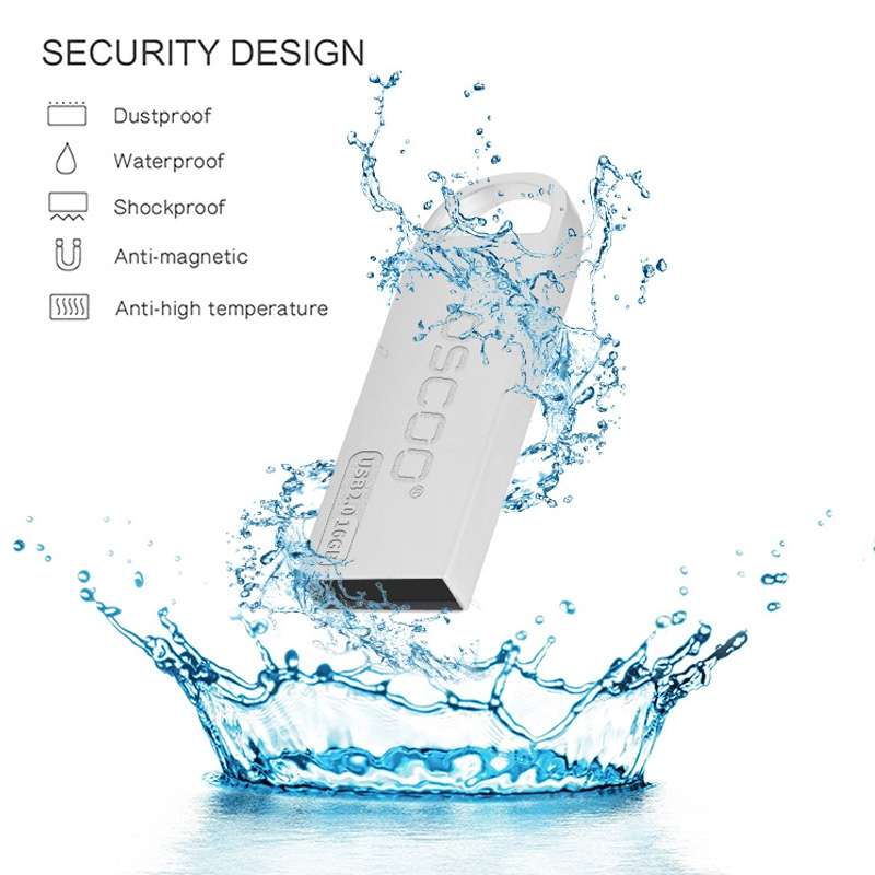 OSCOO 002U-2 USB 2.0 Metal Mini U Disk, Capacity: 16GB