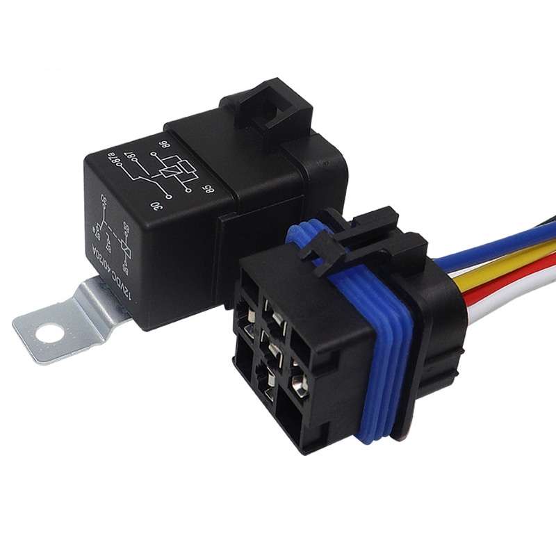 1040 5 Pin Waterproof Integrated Automotive Relay With Bracket, Rated voltage: 24V