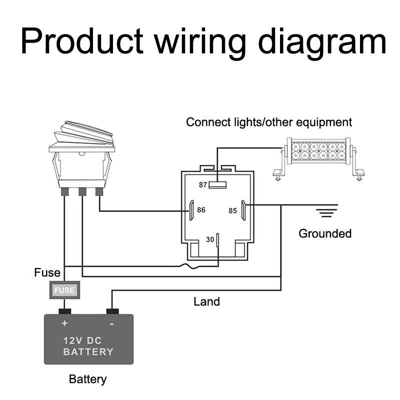 5 Sets JD2912 4 Pin Car Relay With Fuse, Rated voltage: 24V