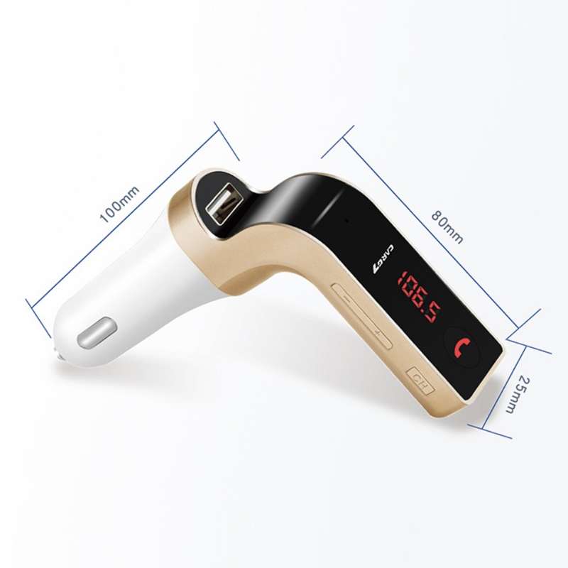 G7 Car Hands-Free Bluetooth FM Player MP3(Black)