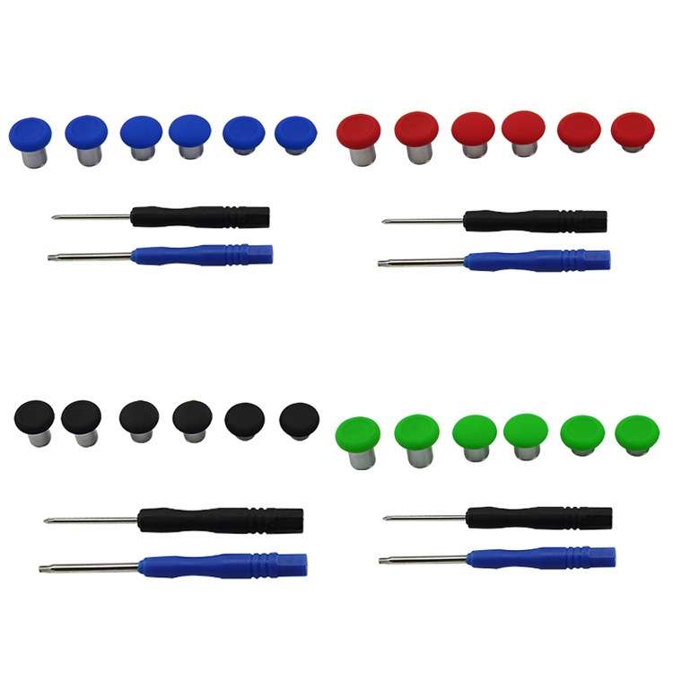 6 PCS Button Accessories For PS4 / Switch / Xbox One(Red)