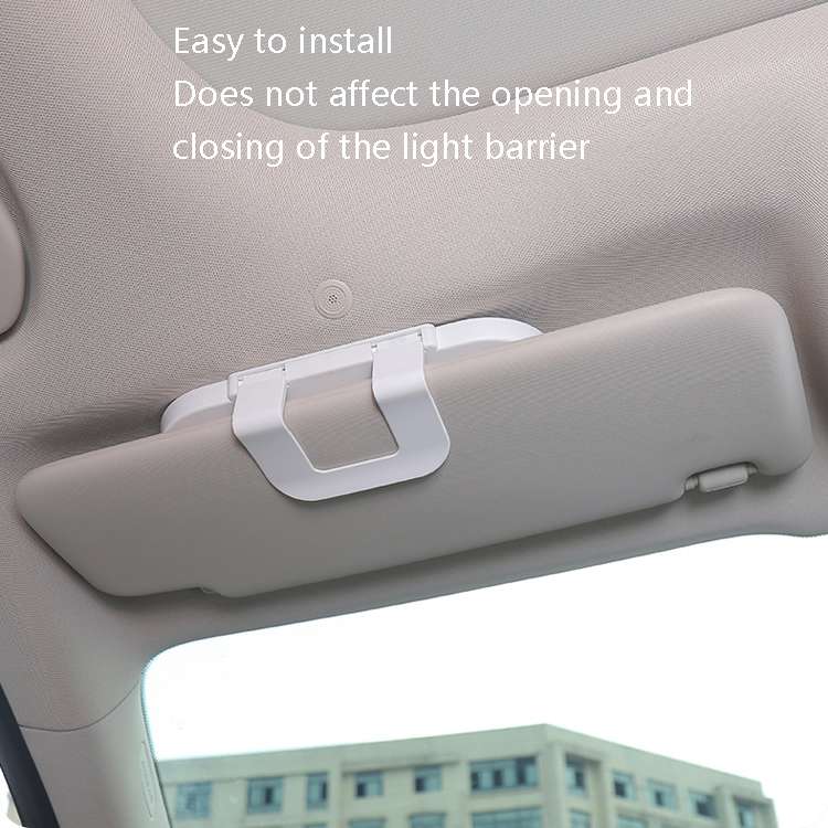 Car Sun Visor Makeup Mirror With LED Light(White)