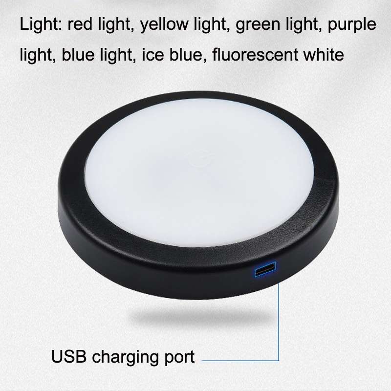 Y-033 Voice Controlled Colorful Atmosphere Car Light(Black)