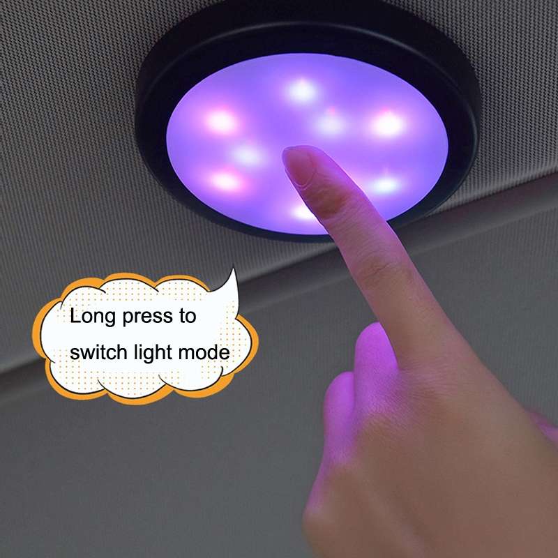 Y-033 Voice Controlled Colorful Atmosphere Car Light(Black)
