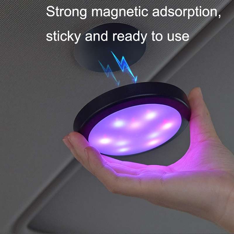 Y-033 Voice Controlled Colorful Atmosphere Car Light(Black)