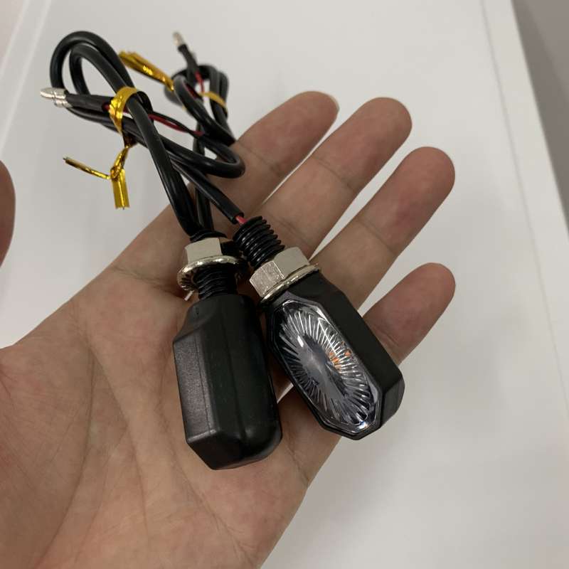 2pcs MK-099 LED Motorcycle Steering Light Signal Lamp(Small Elliptical)