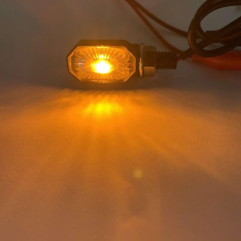 2pcs MK-099 LED Motorcycle Steering Light Signal Lamp(Small Elliptical)