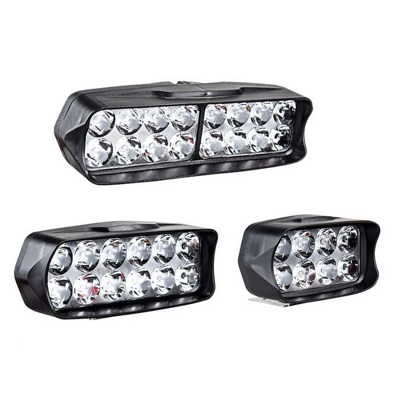 2 PCS MK-265 Motorcycle Character Shooting Light Auxiliary Day Running Light, Style: 8 LEDs