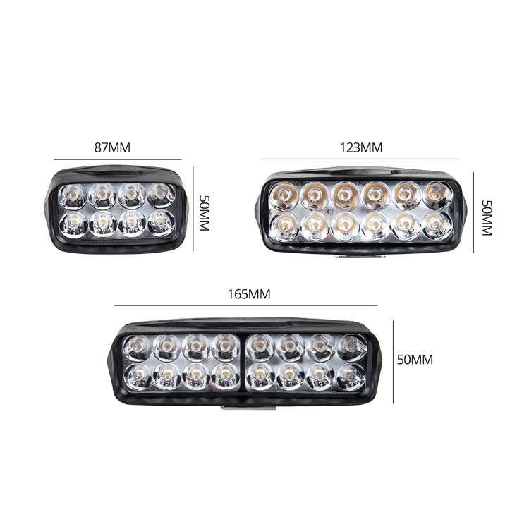 2 PCS MK-265 Motorcycle Character Shooting Light Auxiliary Day Running Light, Style: 16 LEDs