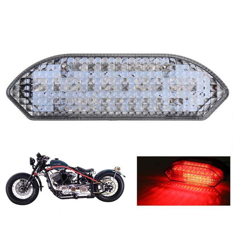 MK-285 Motorcycle LED Taillight Plate Light(Without Stand Red Cover)