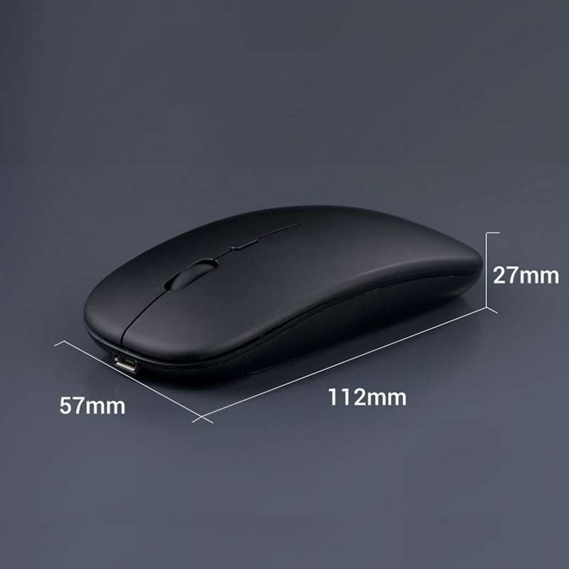 C7002 2400DPI 4 Keys Colorful Luminous Wireless Mouse, Color: Dual-modes Rose Gold