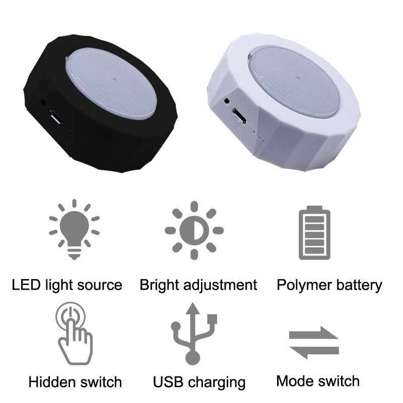 Z7 Car Ceiling USB Wireless Strobe Reading Light, Color: Black