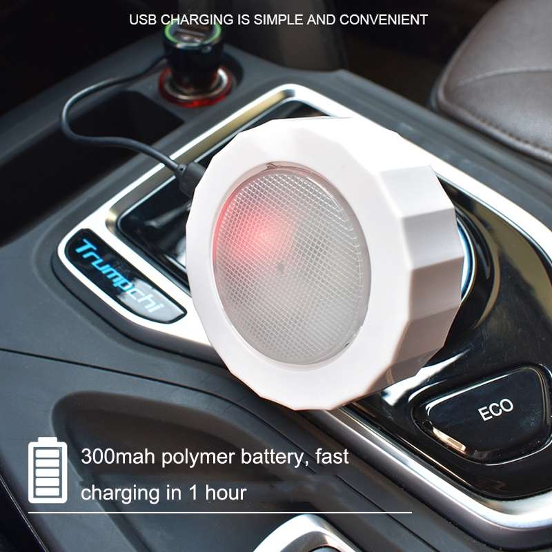 Z7 Car Ceiling USB Wireless Strobe Reading Light, Color: Black