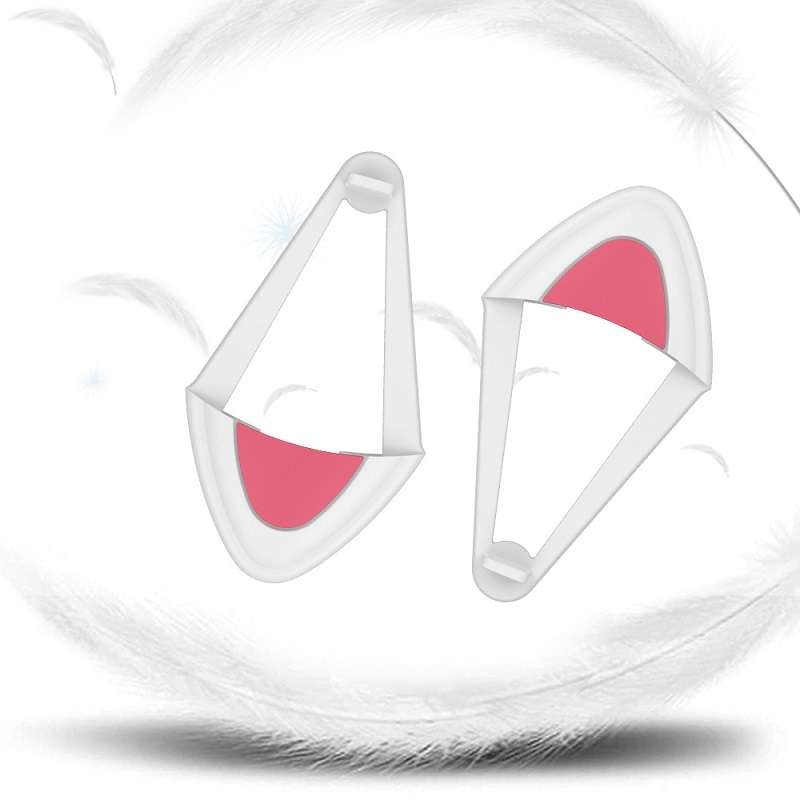 T6 Cute Cat Ear Decoration for Headphones(Black)