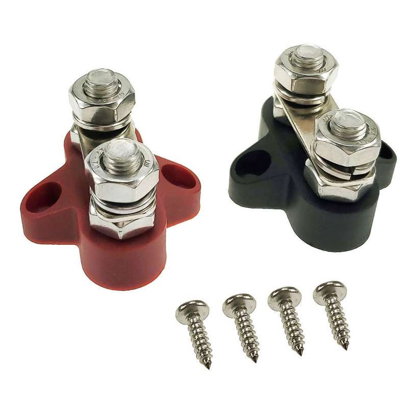 Double Terminal Block Spiral Fixed Wire Connector, Color: M8 Black