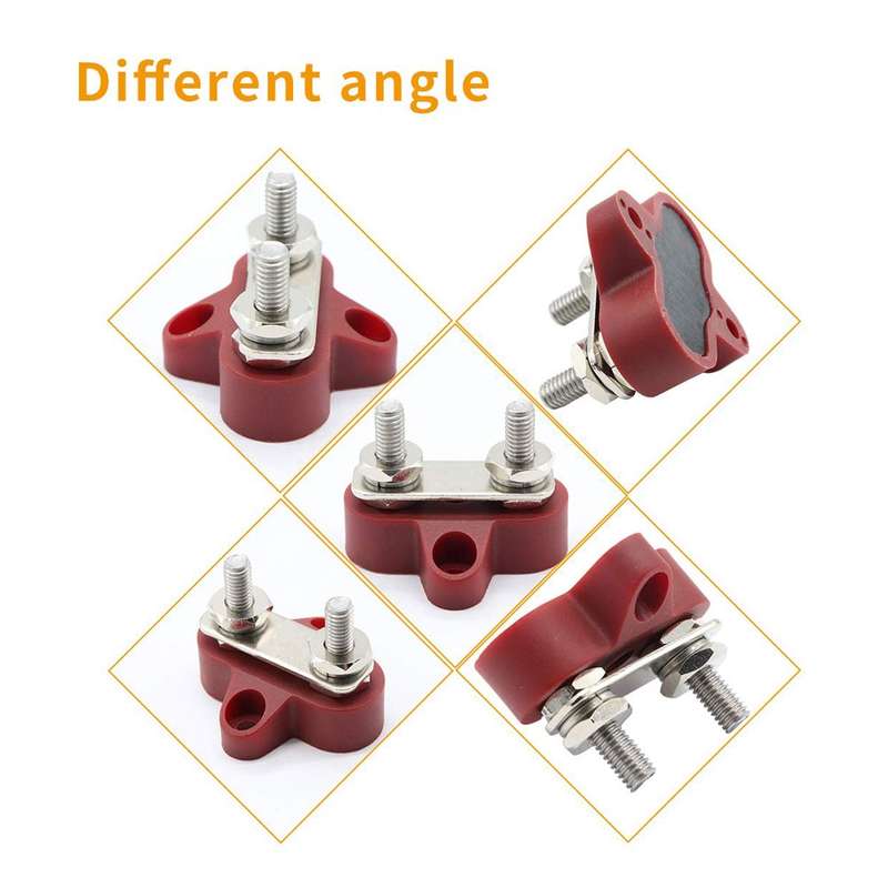 Double Terminal Block Spiral Fixed Wire Connector, Color: M8 Black