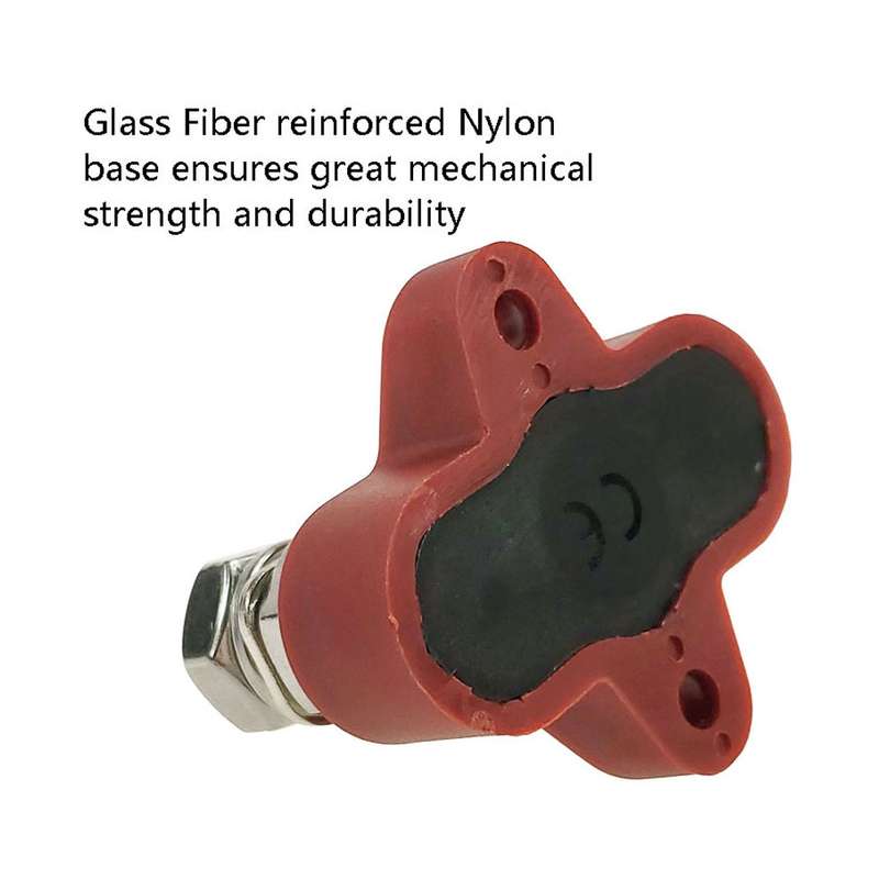 Double Terminal Block Spiral Fixed Wire Connector, Color: M6 Red