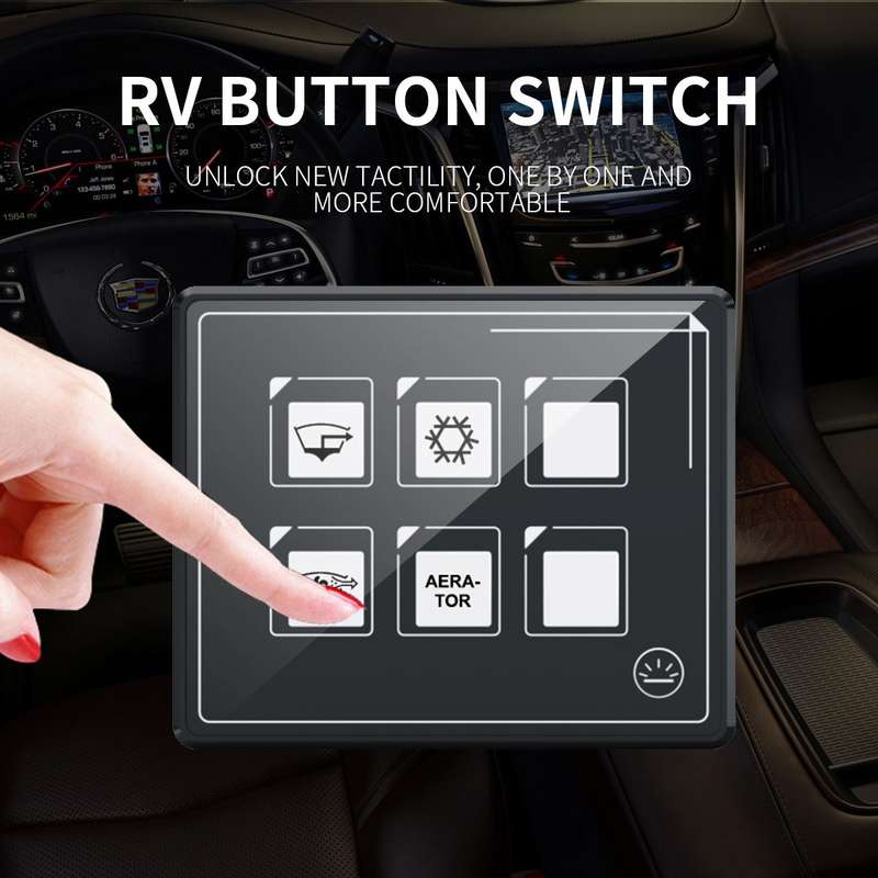 SP5106 RV Yacht Modified 5mm Film Touch 6-Bit Panel Switch