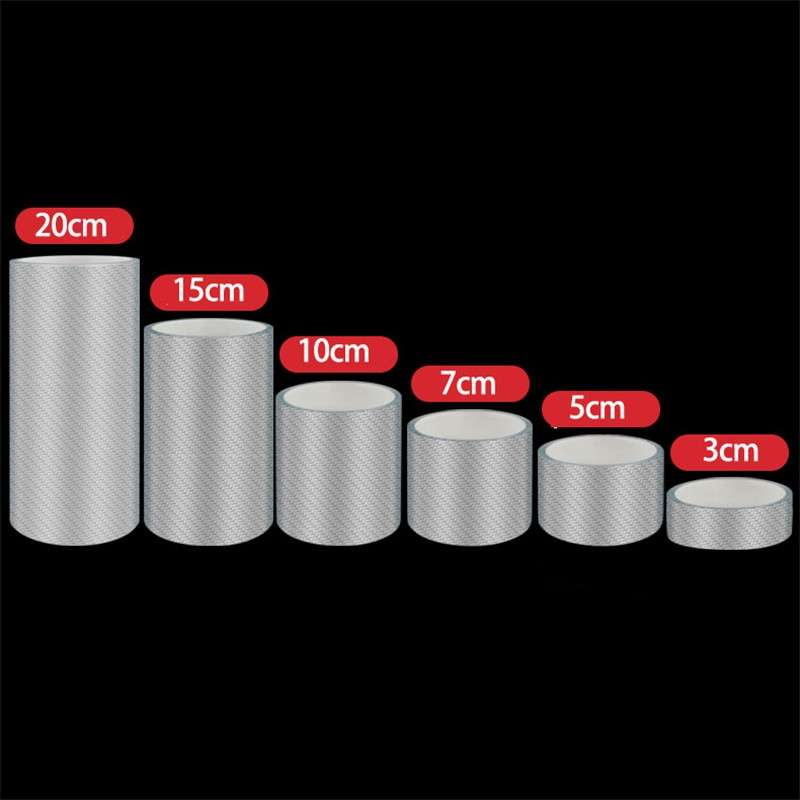 15cm x 3m Car Carbon Fiber Bumper Anti-Collision Strip