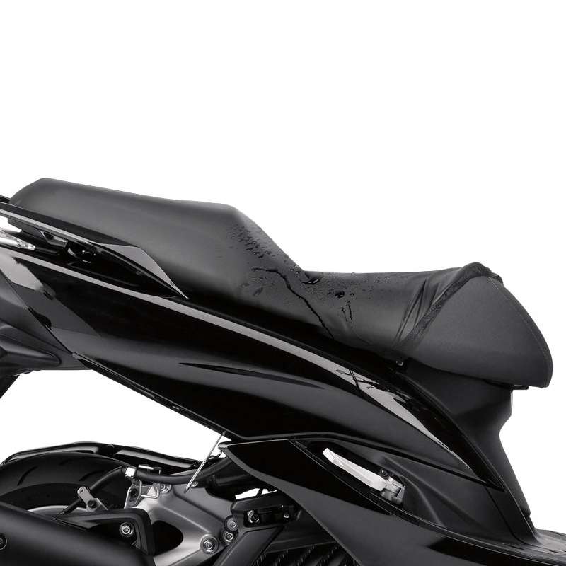 MC1004 Motorcycle Sun Protection Dustproof Rain Seat Cover, Specification: L(Black)