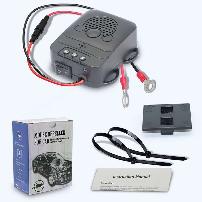 532 Vehicle Ultrasonic Mouse Repeller(Black)