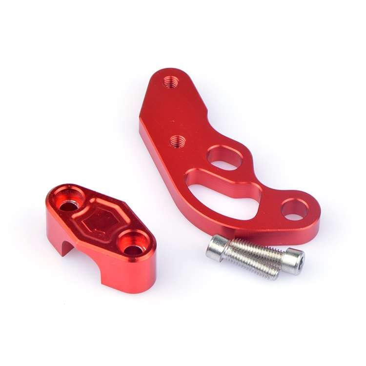 2 PCS Motorcycle Modification Accessories Universal Brake Hose Clamp(Orange)
