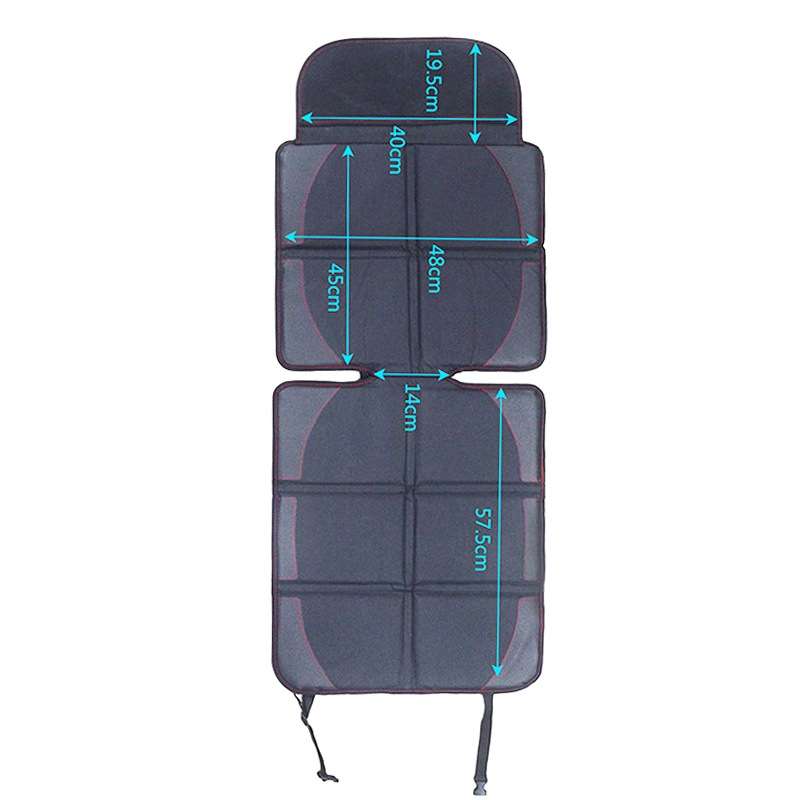 Car Child Safety Seat Anti-Slip Pad(Black Red Line)