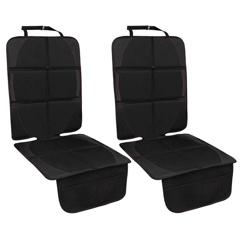 Car Child Safety Seat Anti-Slip Pad(Black Red Line)