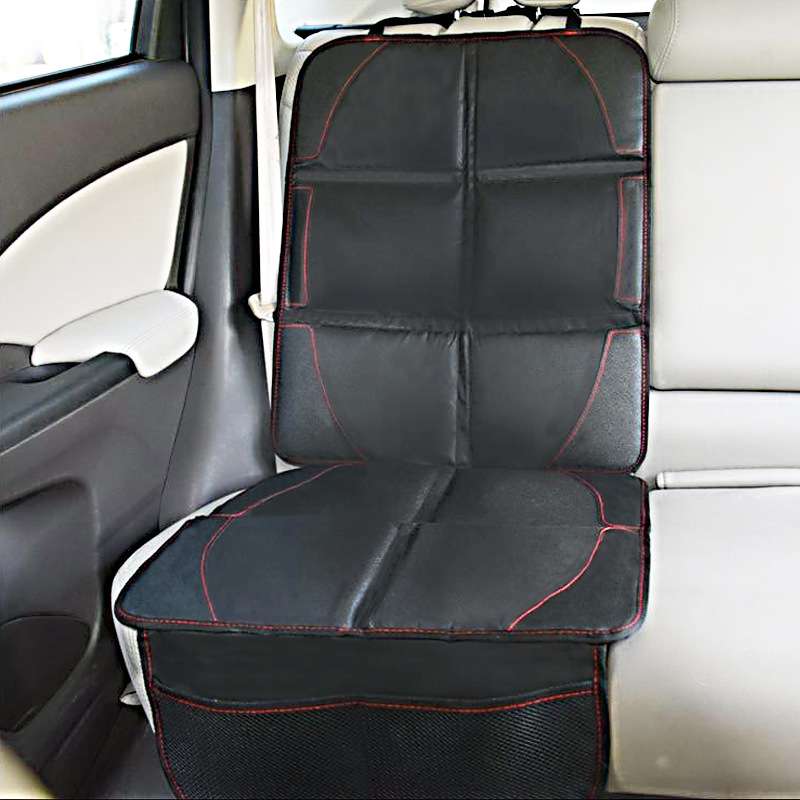 Car Child Safety Seat Anti-Slip Pad(Black Red Line)