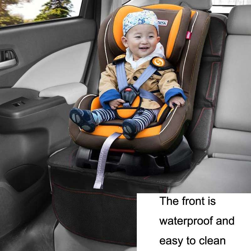 Car Child Safety Seat Anti-Slip Pad(Black Red Line)