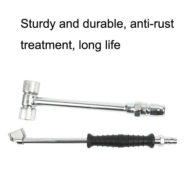 Car Tire Double-Ended Air Nozzle, Specification: Straight Handle