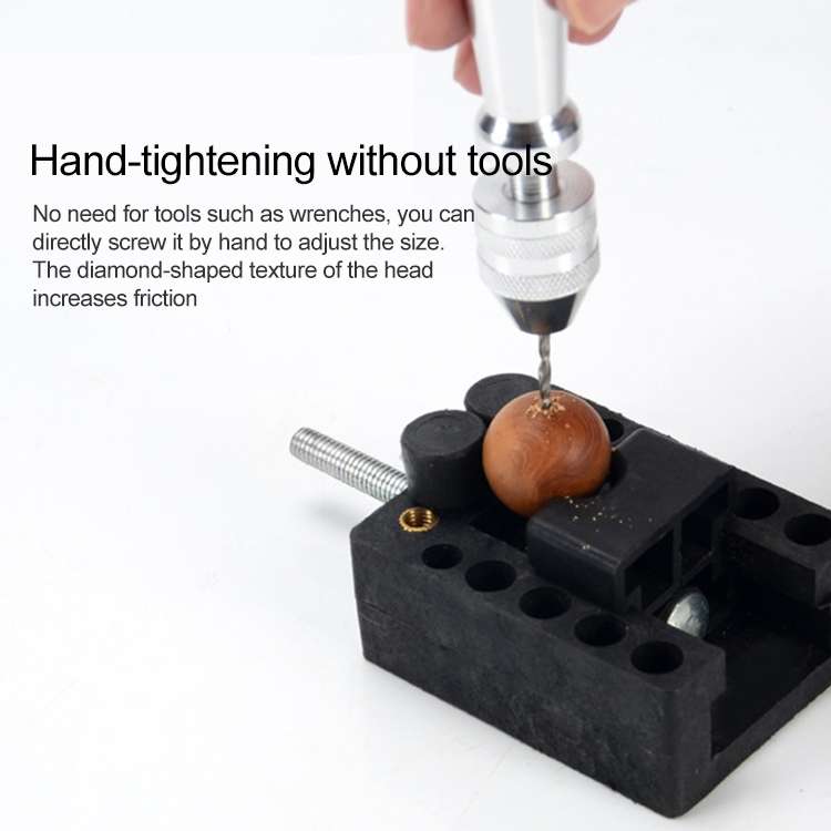 Hand Twist Drill + 10 Drills Aluminum Slloy Hand Drill Punch