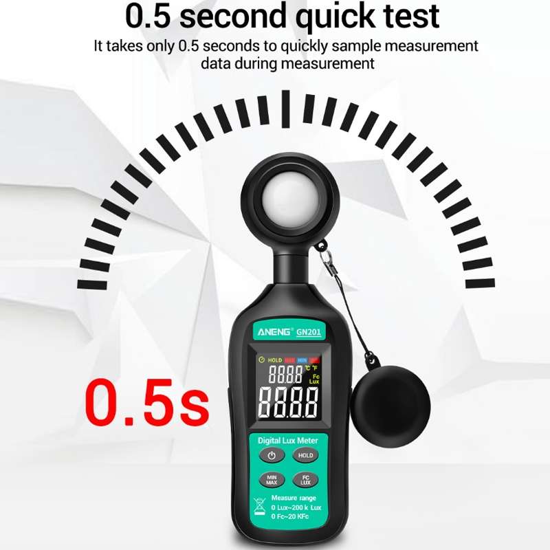 ANENG ST180 Digital Display Clamp AC & DC Intelligent Voltage Multimeter(Black)