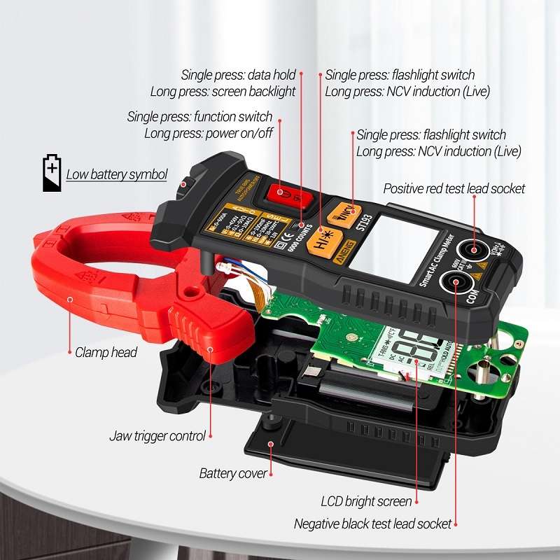 ANENG ST193 Intelligent Automatic Multifunctional AC Clamp Digital Meter