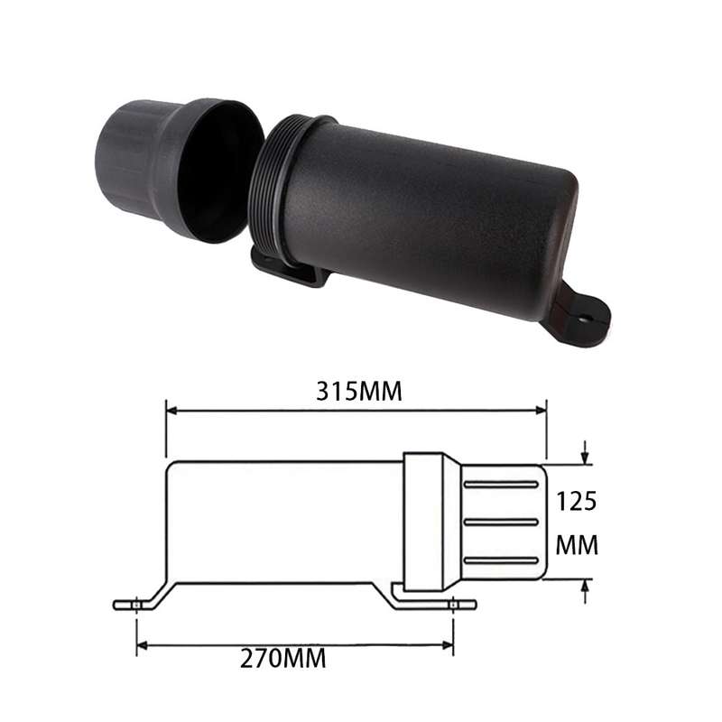 Universal Motorcycle Tool Tube Retrofit Parts, Wide: 125mm