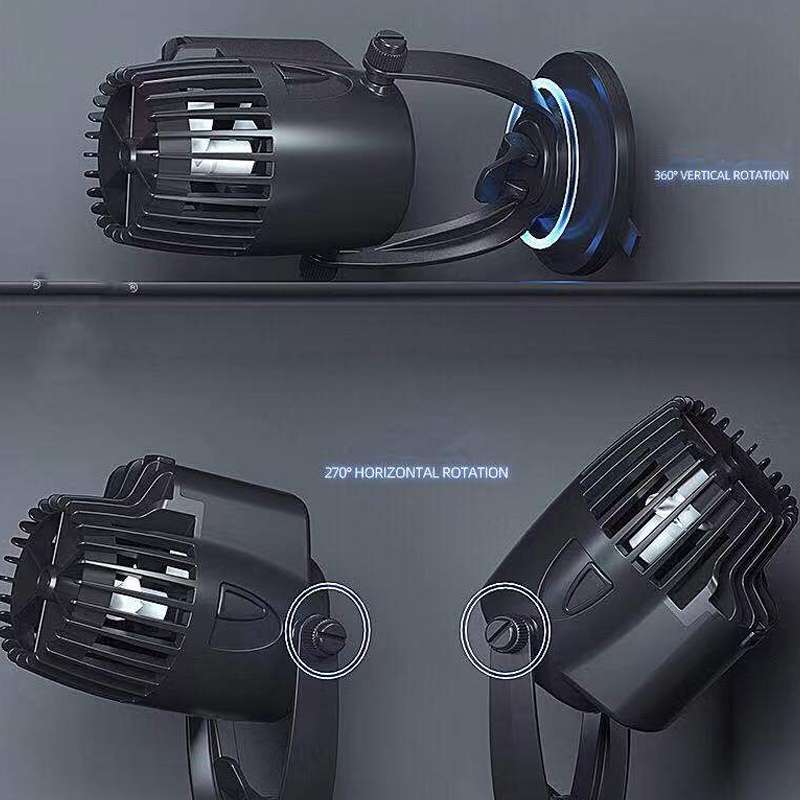 ZHIYANG Aquarium Fish Tank Wave Pump, US Plug 110V(ZY-200M Black)