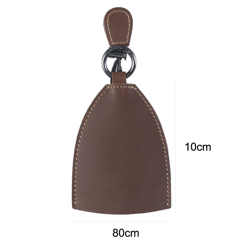 18Y-009 Vintage Handmade Leather Car Pull-Out Key Case(Oil Wax Skin Blue)