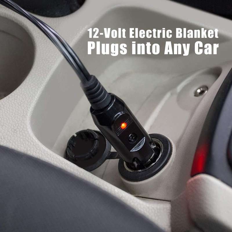 12V Car Winter Electric Heating Blanket Ordinary Type(Red)