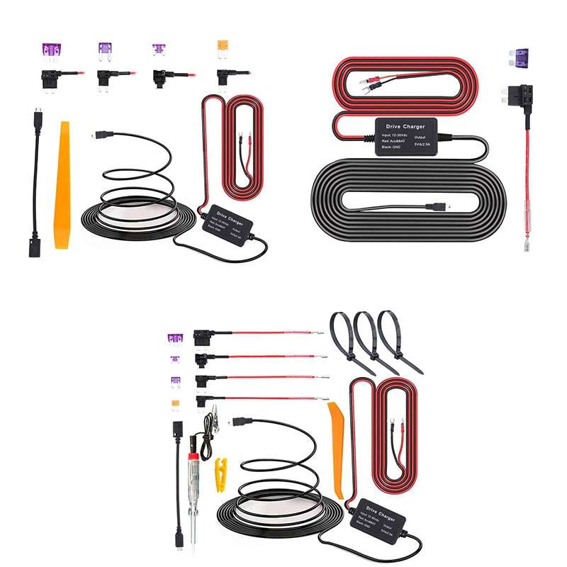 C301 12V to 5V Car ACC Takes Electricity Buck Cables, Model: Buckle + 4 x Take Appliance
