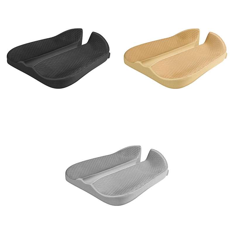 QFC060 V-shaped Car Memory Foam Non-slip Seat Cushion(Black)